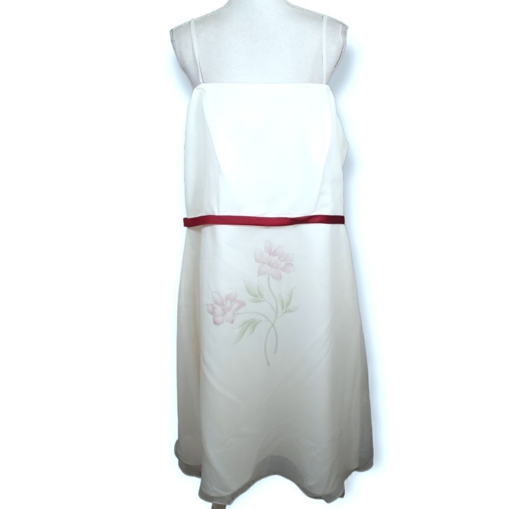DA VINCI FORMAL IVORY FLORAL DRESS SZ.22W EUC